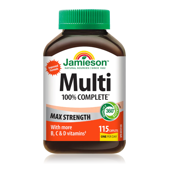 100% Complete Multi Max Strength | Jamieson™ | 115 Caplets