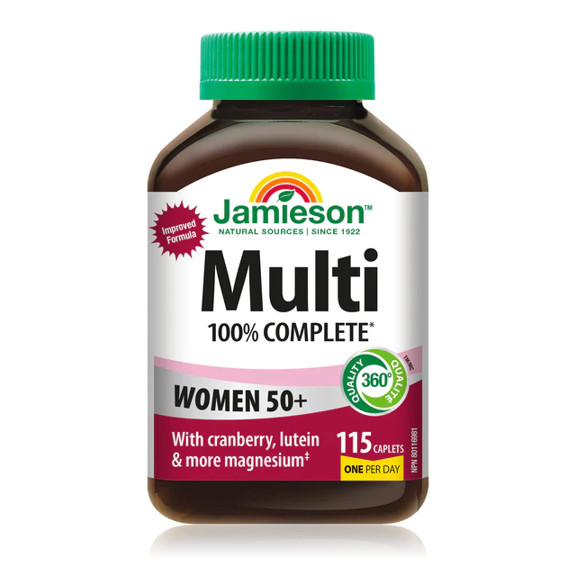 100% Complete Multi For Women 50+ | Jamieson™ | 115 or 160 Caplets