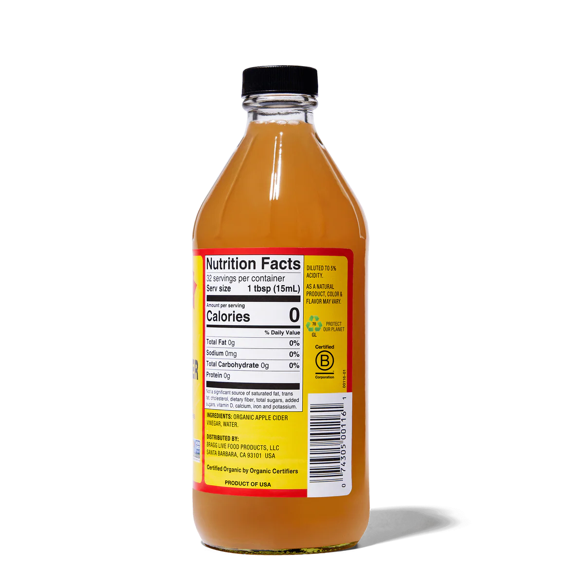 Organic Apple Cider Vinegar | Bragg | Different Sizes