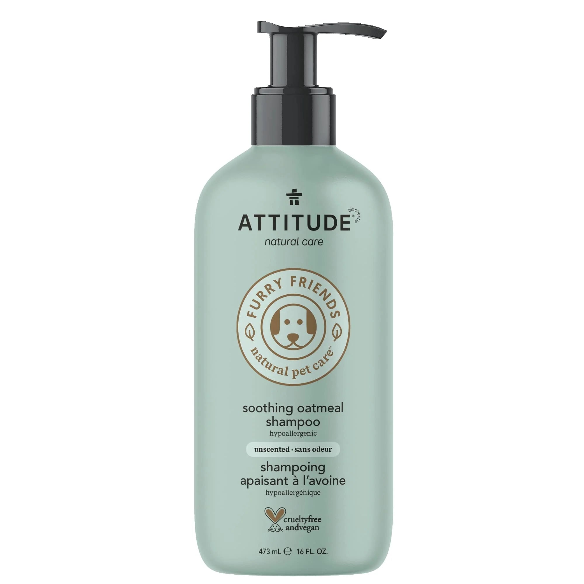 Soothing Oatmeal Unscented Shampoo | ATTITUDE | 473 mL