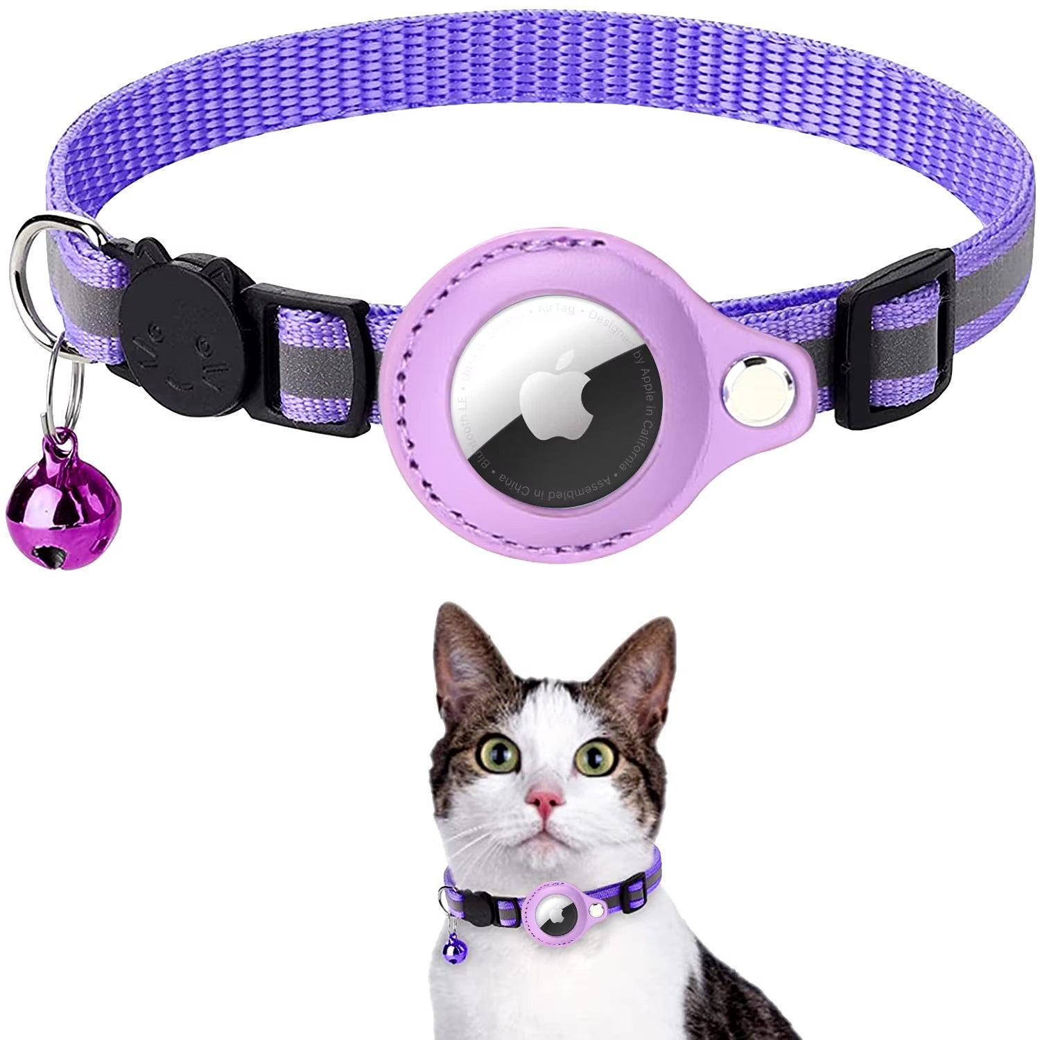 Pet AirTag Holder Collar – Anti-Loss for Cats & Dogs