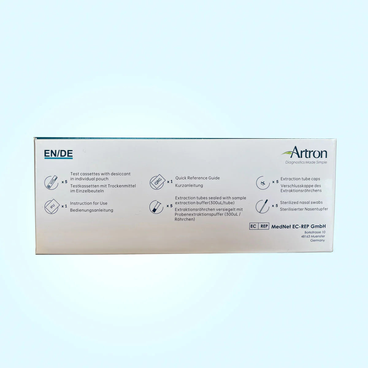 Rapid COVID-19 Antigen Self Test (Nasal) | Artron | 5 Tests/Box