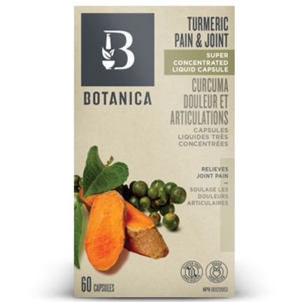 Turmeric Pain & Joint | Botanica | 60 or 120 Liquid Capsules