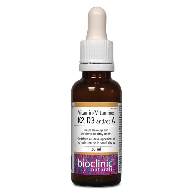 Vitamin K2, D3 and A | Bioclinic® Naturals | 30 mL