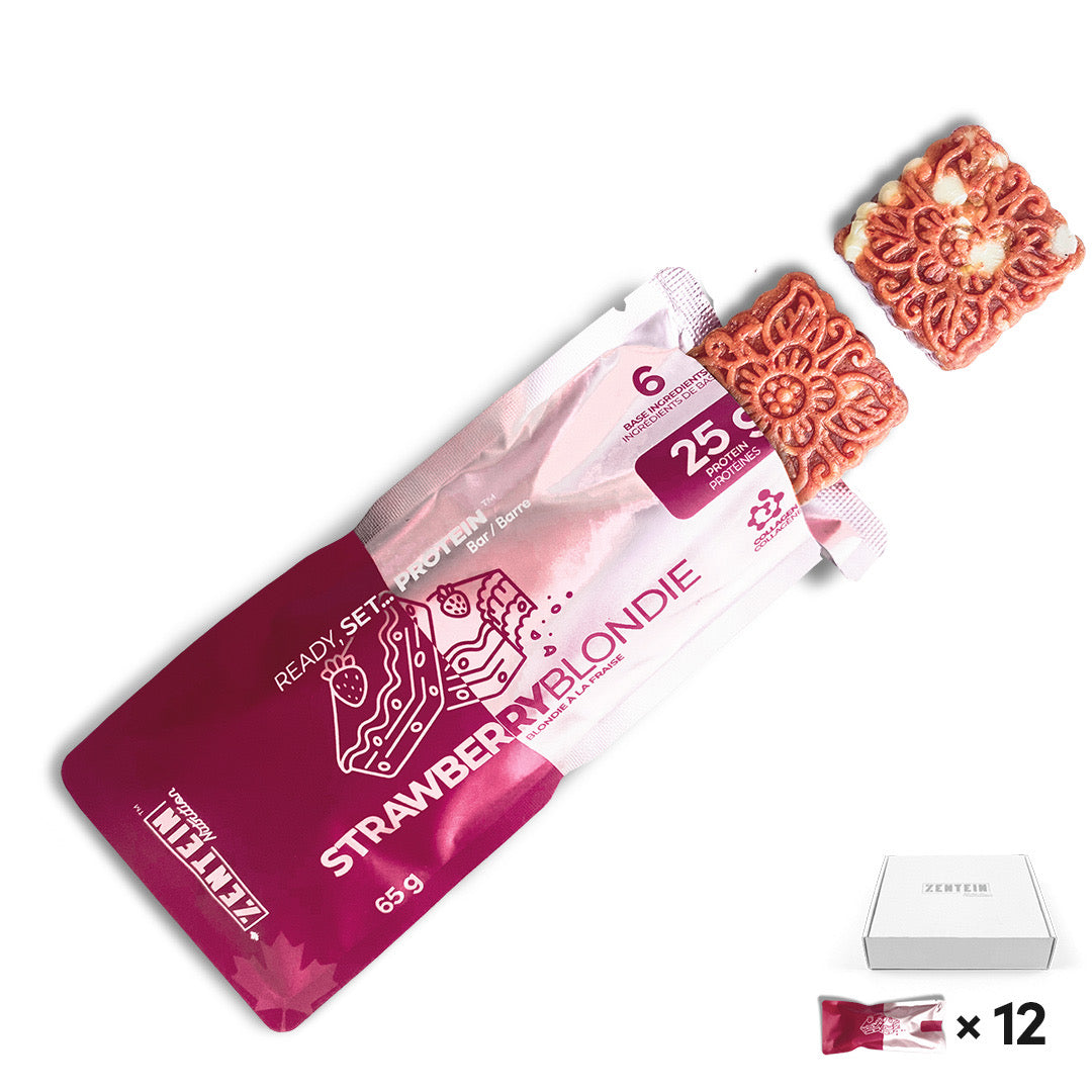 Strawberry Blondie Protein Bars (Box of 12)