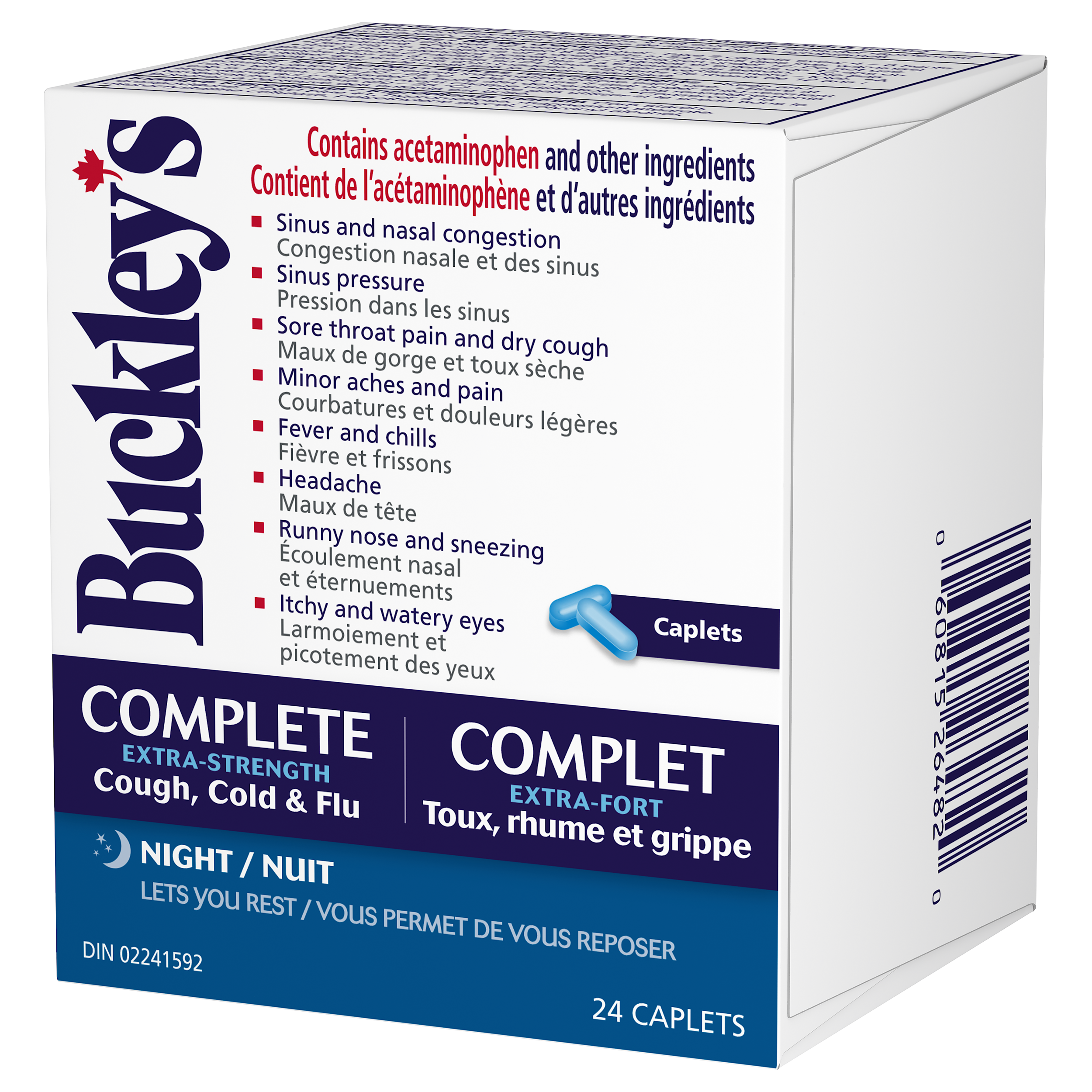 Complete Extra Strength Cough, Cold & Flu | Buckley's® | 24 Caplets
