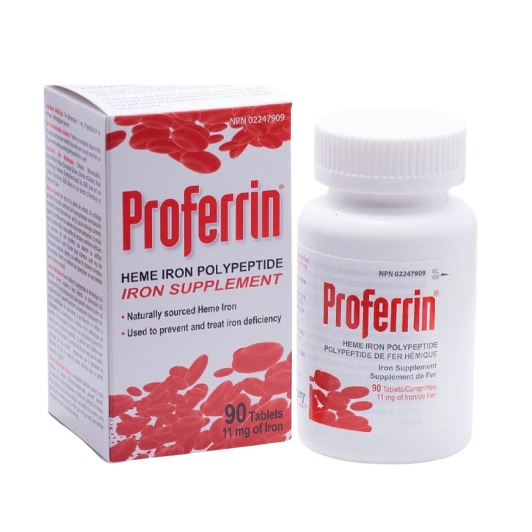 Heme Iron 11mg | Proferrin® | 30 or 90 Tablets