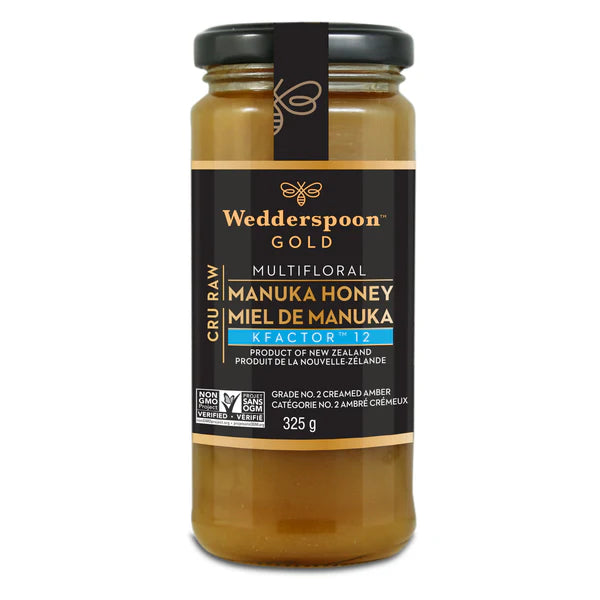 Raw Multifloral Manuka Honey | Wedderspoon® GOLD | 11.5 oz (325g)
