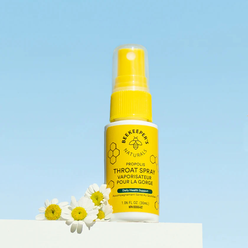 Propolis Throat Spray | Beekeeper's Naturals | 1.06 fl Oz. (30 mL)