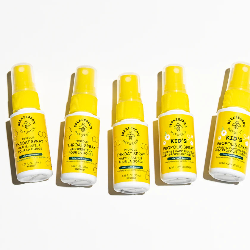 Propolis Throat Spray | Beekeeper's Naturals | 1.06 fl Oz. (30 mL)