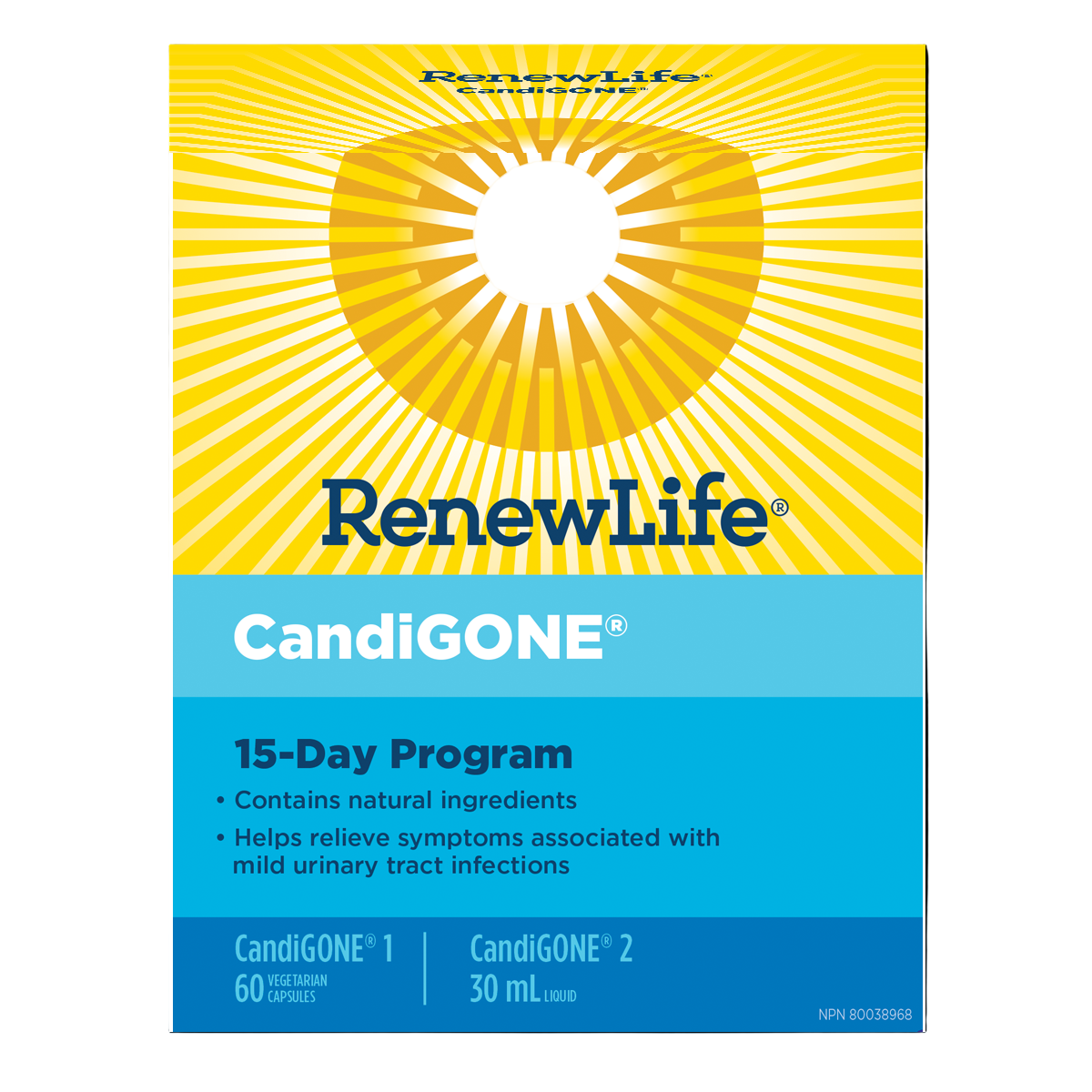 CandiGONE® | Renew Life® | 60 Vegetarian Capsules