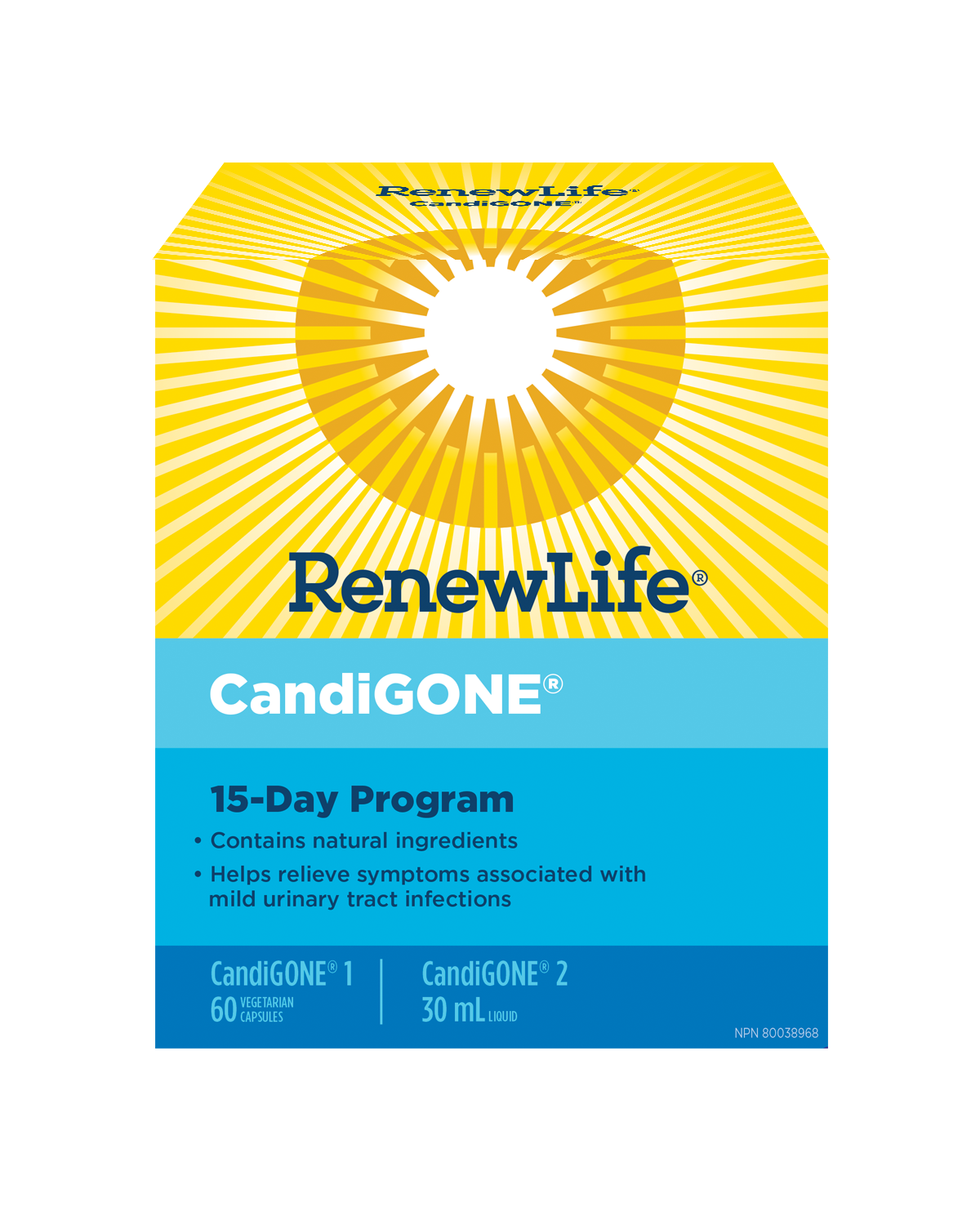 CandiGONE® | Renew Life® | 60 Vegetarian Capsules