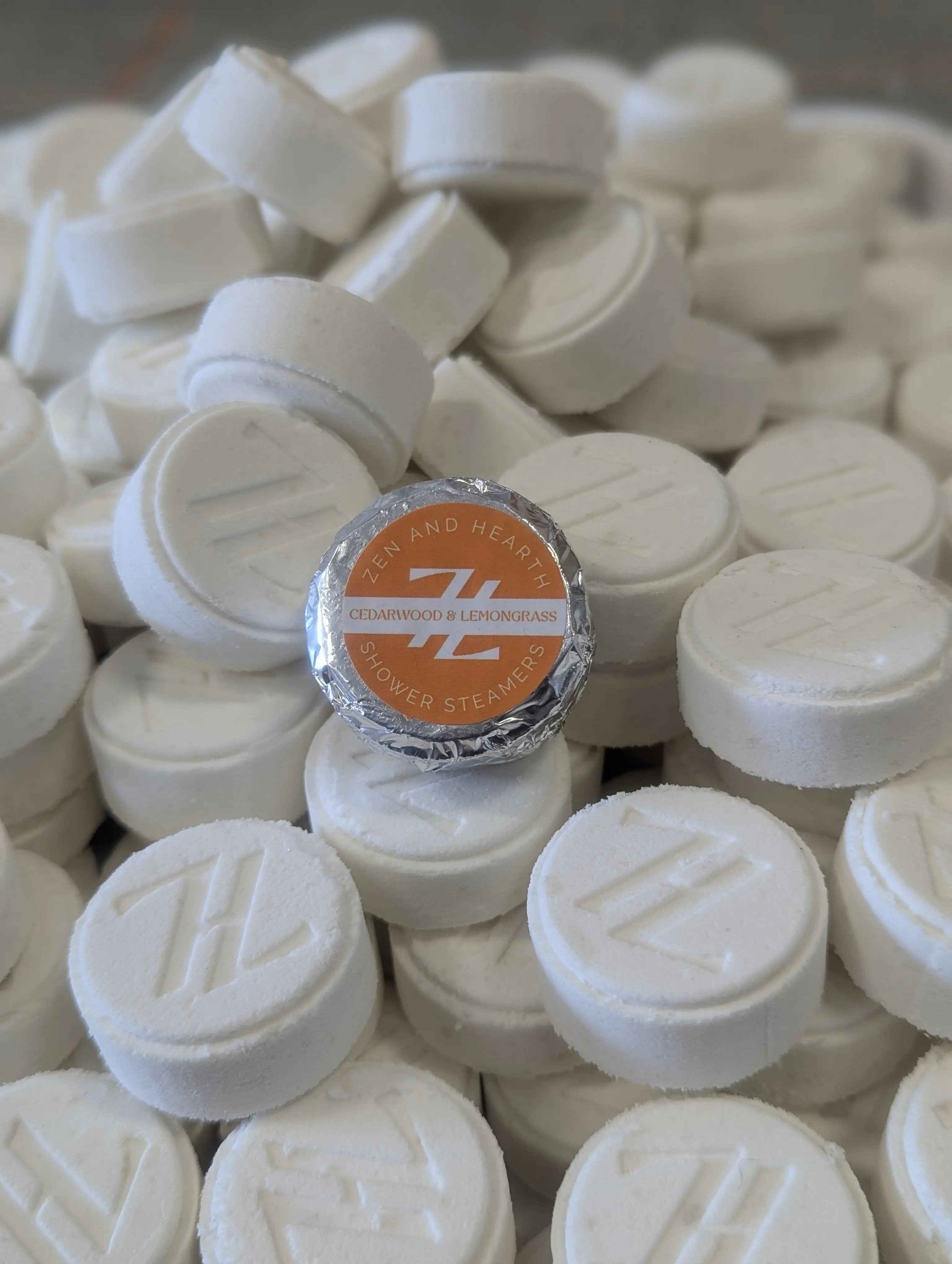 Zen & Hearth Personalized Shower Steamers | Custom Aromatherapy Shower Bombs for Relaxation – Choose Lavender, Eucalyptus, Grapefruit & More