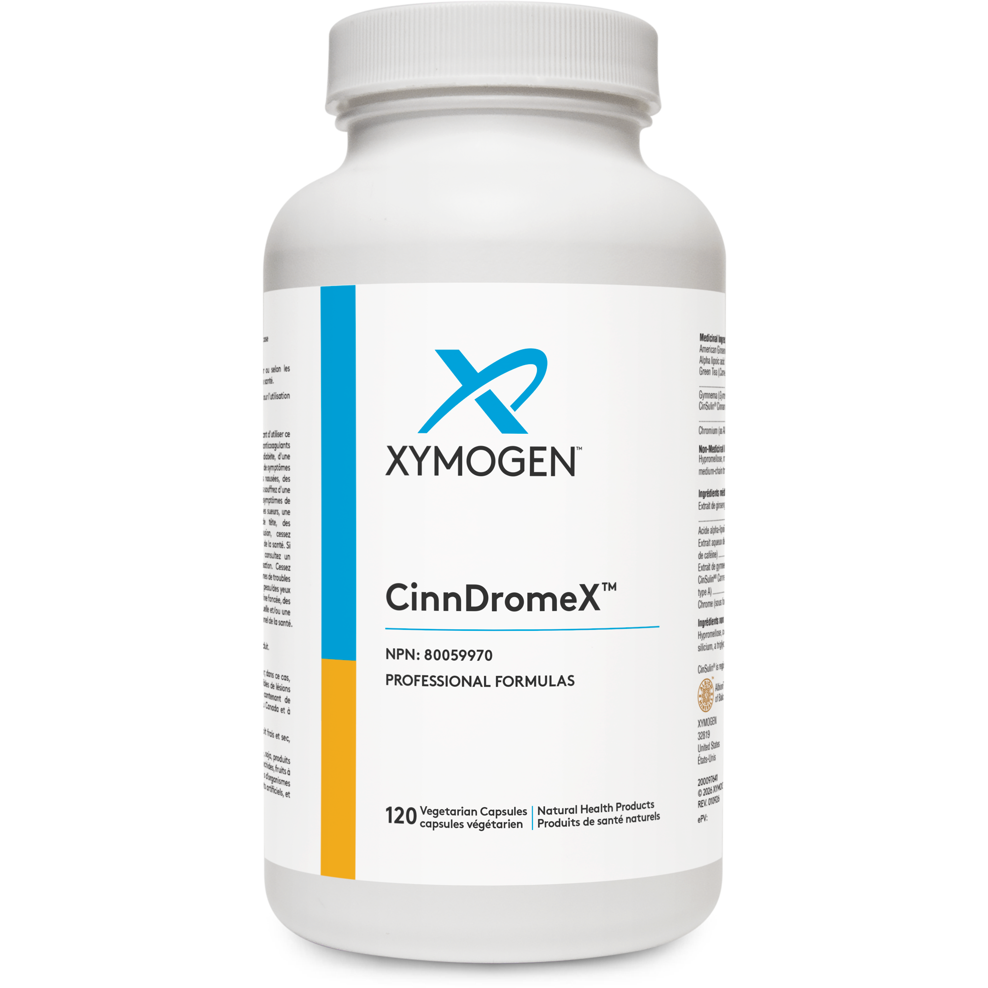 CinnDromeX™ by XYMOGEN® – Glucose Metabolism & Insulin Support | 120 Capsules