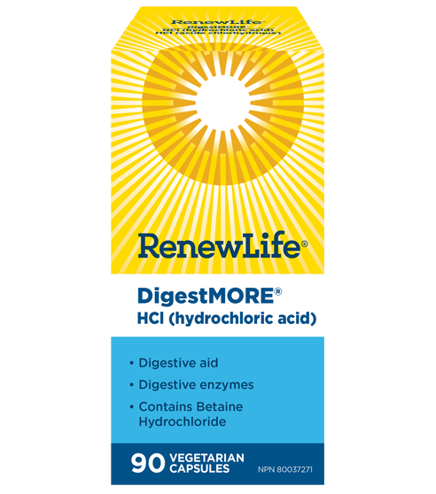 DigestMORE® HCI | Renew Life® | 60 Capsules