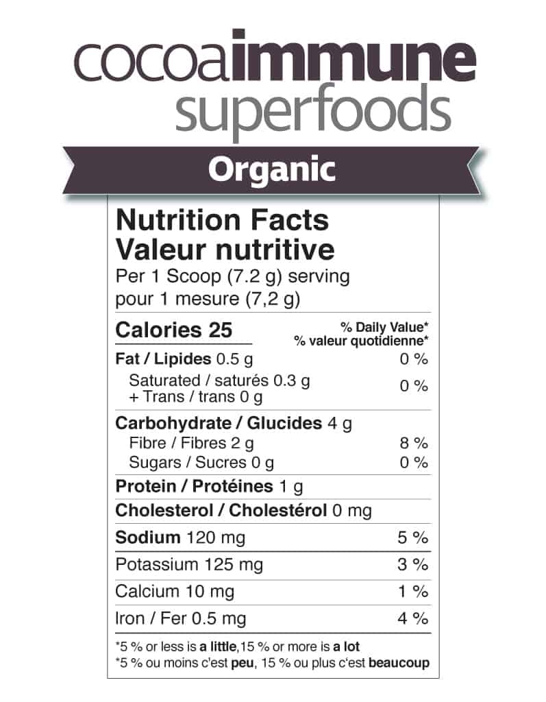 Organic Cocoaimmune Superfoods | Prairie Naturals® | 150 gr