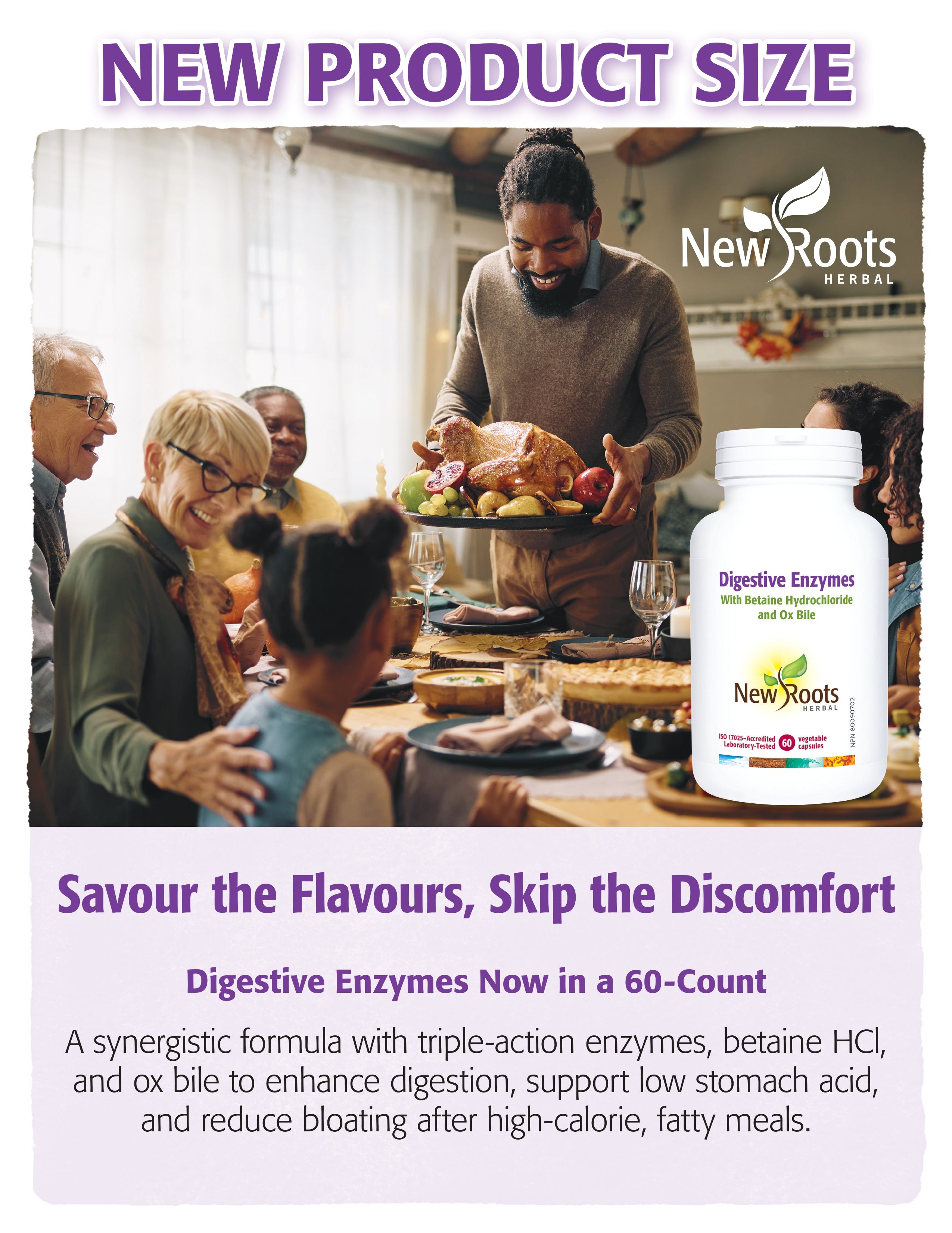 Digestive Enzymes | New Roots HERBAL® | 100 Capsules