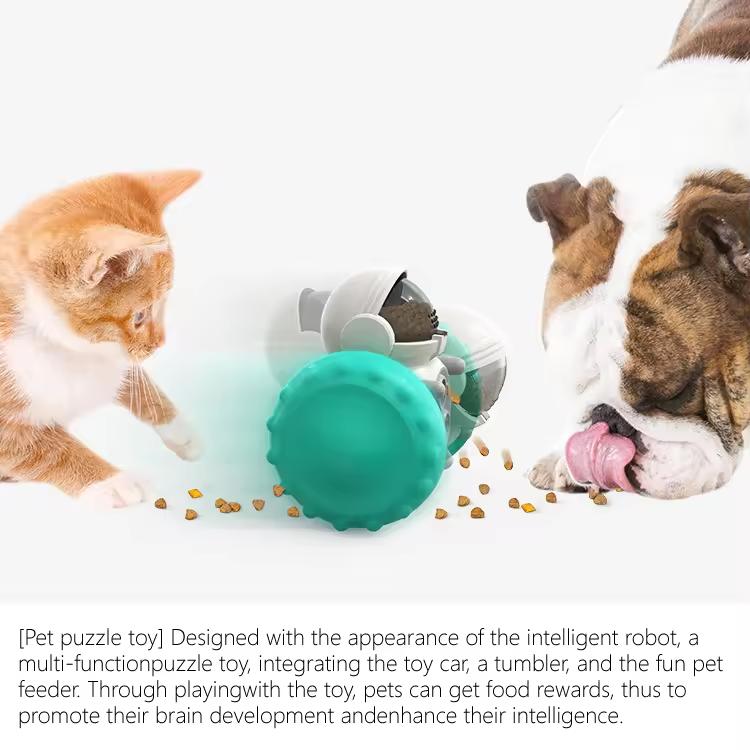 Interactive Robot Slow Feeder Toy – For Dogs & Cats