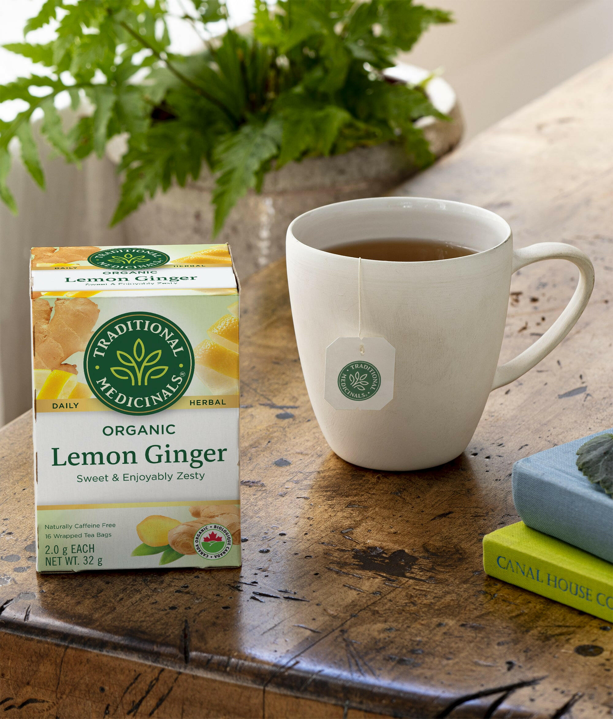Organic Lemon Ginger Tea | Traditional Medicinals® | 16 Tea Bags