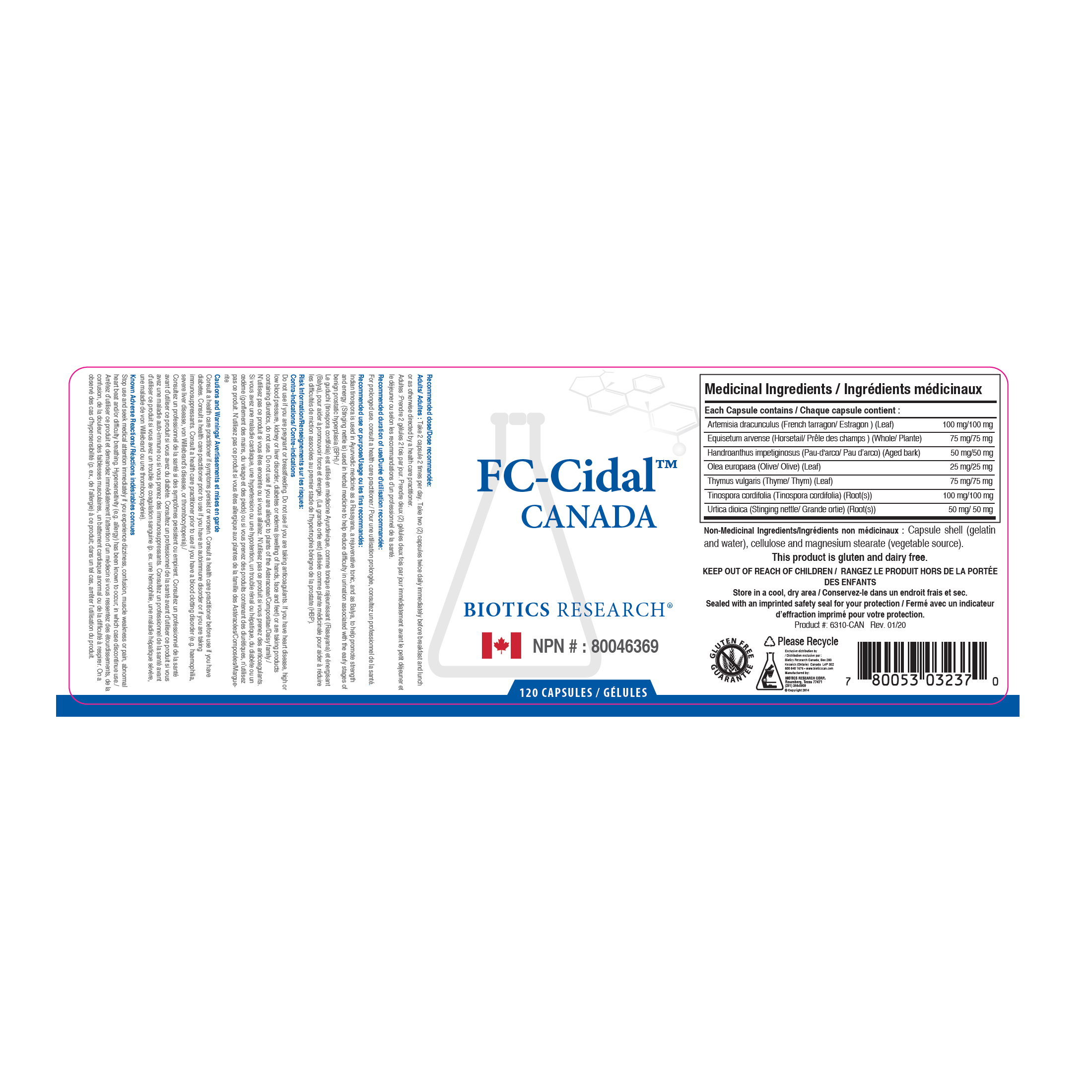 FC-Cidal™ | Biotics Research® | 120 Capsules