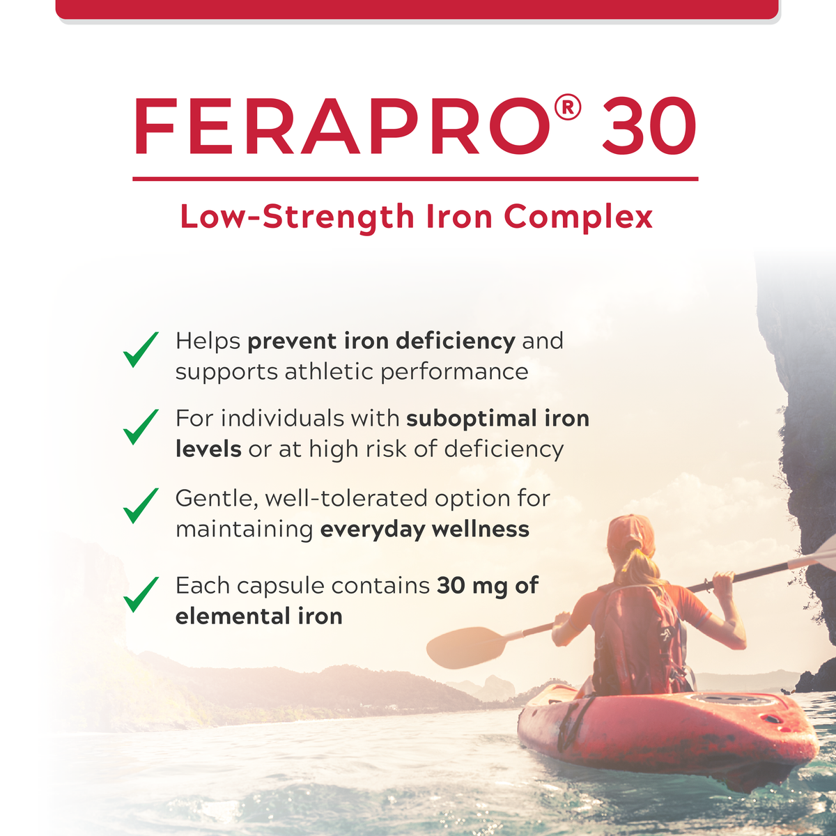 FERAPRO™ by Bob’s Iron Formula – High-Potency Iron & Energy Support | 100 Veggie Capsules