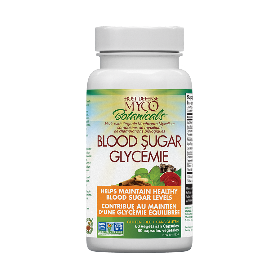 MycoBotanicals® Blood Sugar Capsules | Host Defense® Mushrooms™ | 60 Capsules