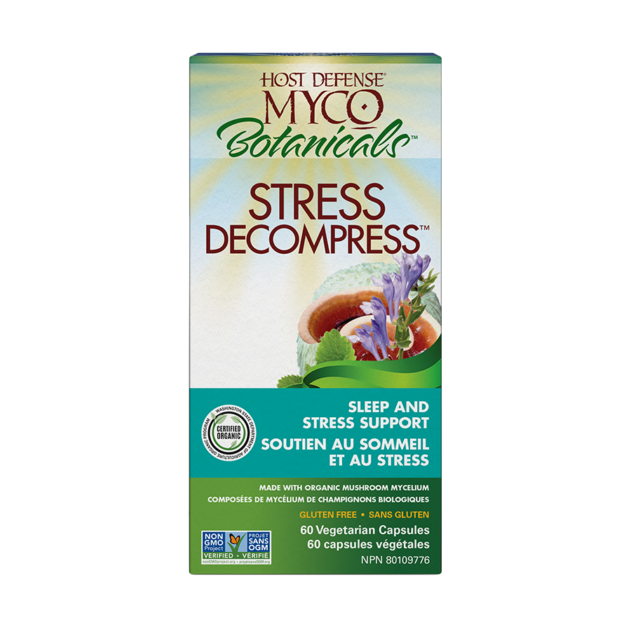 MycoBotanicals® Stress Decompress | Host Defense® Mushrooms™ | 60 Capsules