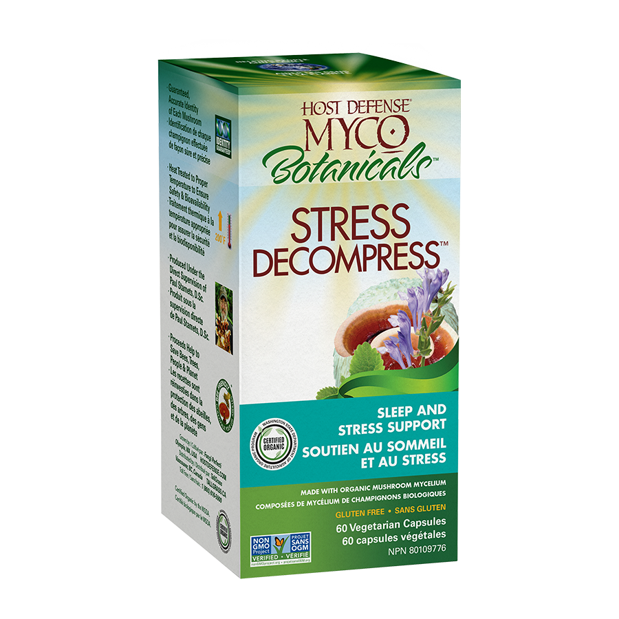 MycoBotanicals® Stress Decompress | Host Defense® Mushrooms™ | 60 Capsules