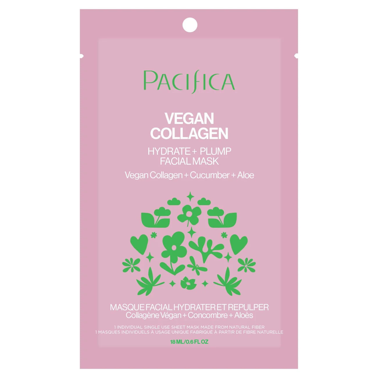 Vegan Collagen Hydrate & Plump Face Mask | Pacifica | 18 mL (0.6fl. oz)