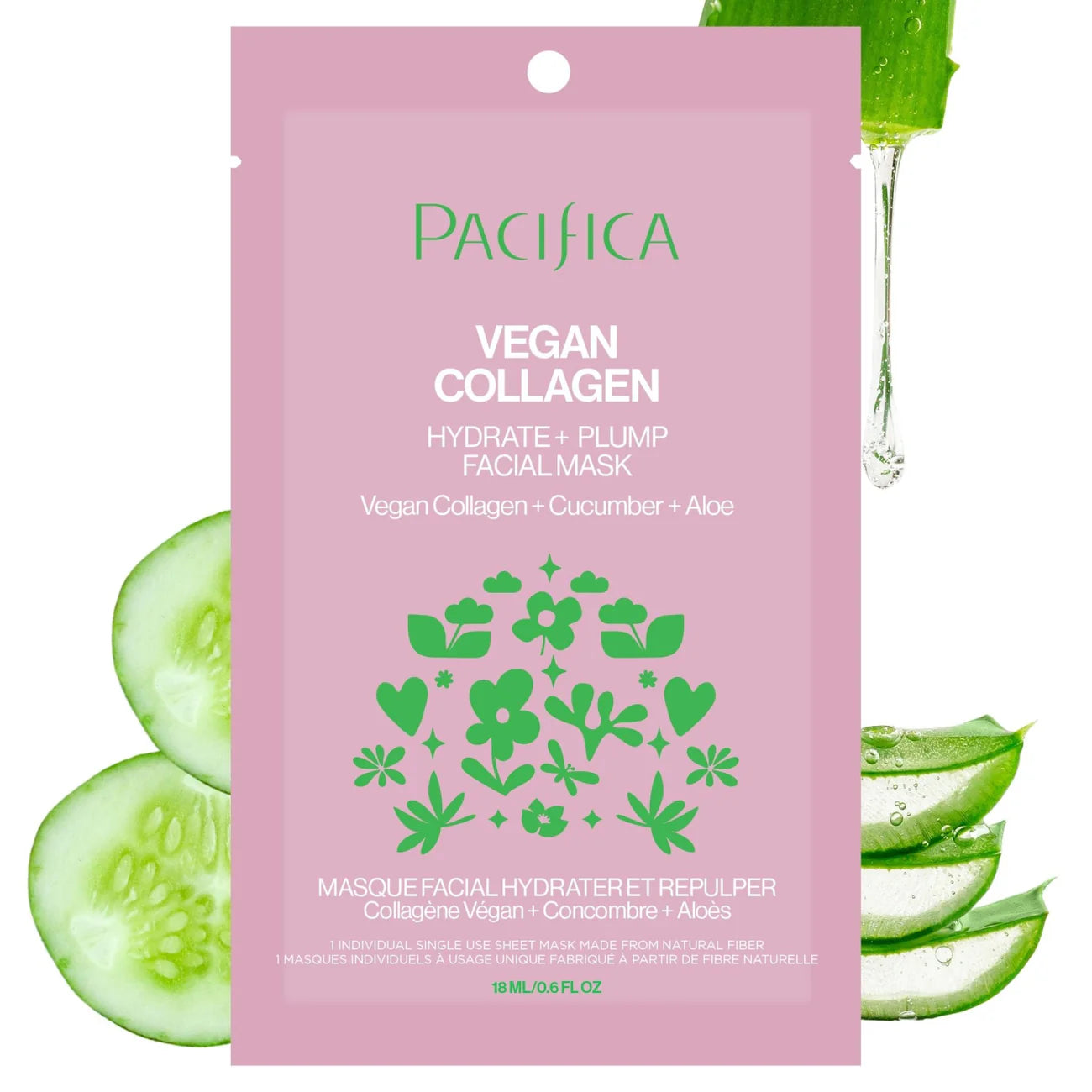 Vegan Collagen Hydrate & Plump Face Mask | Pacifica | 18 mL (0.6fl. oz)