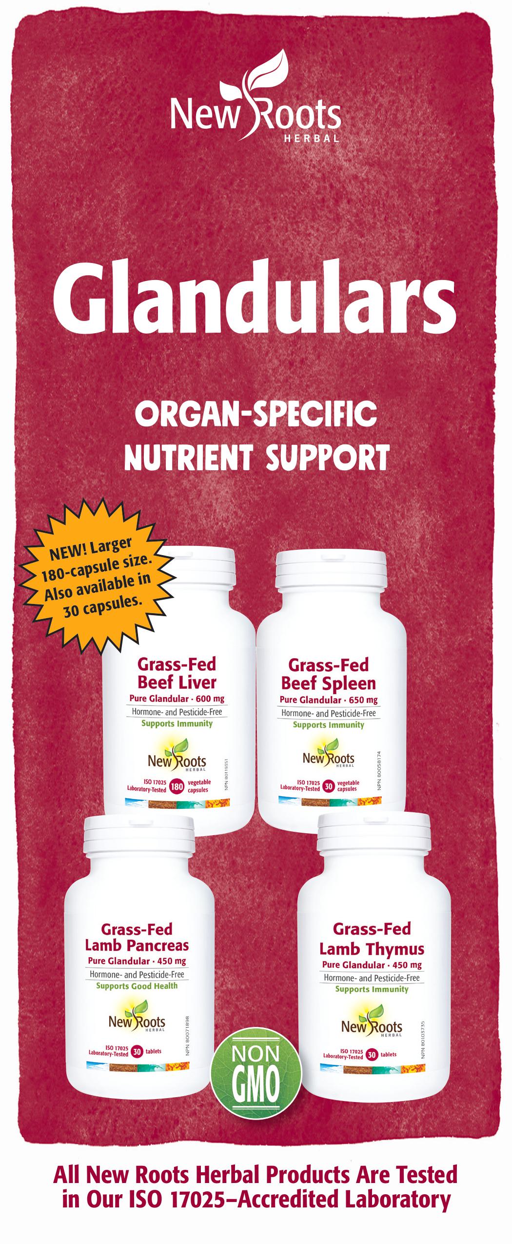 Grass-Fed Lamb Pancreas | New Roots HERBAL® | 30 or 90 Capsules