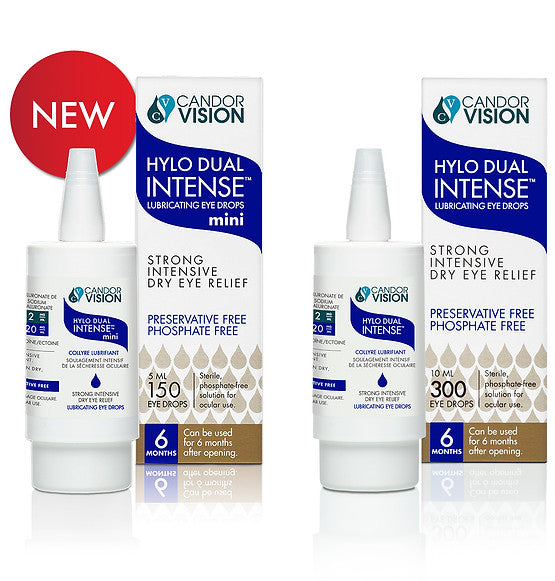 Hylo Dual Intense™ by CandorVision™ – Advanced Dry Eye & Moisture Barrier Support | 5 mL or 10 mL
