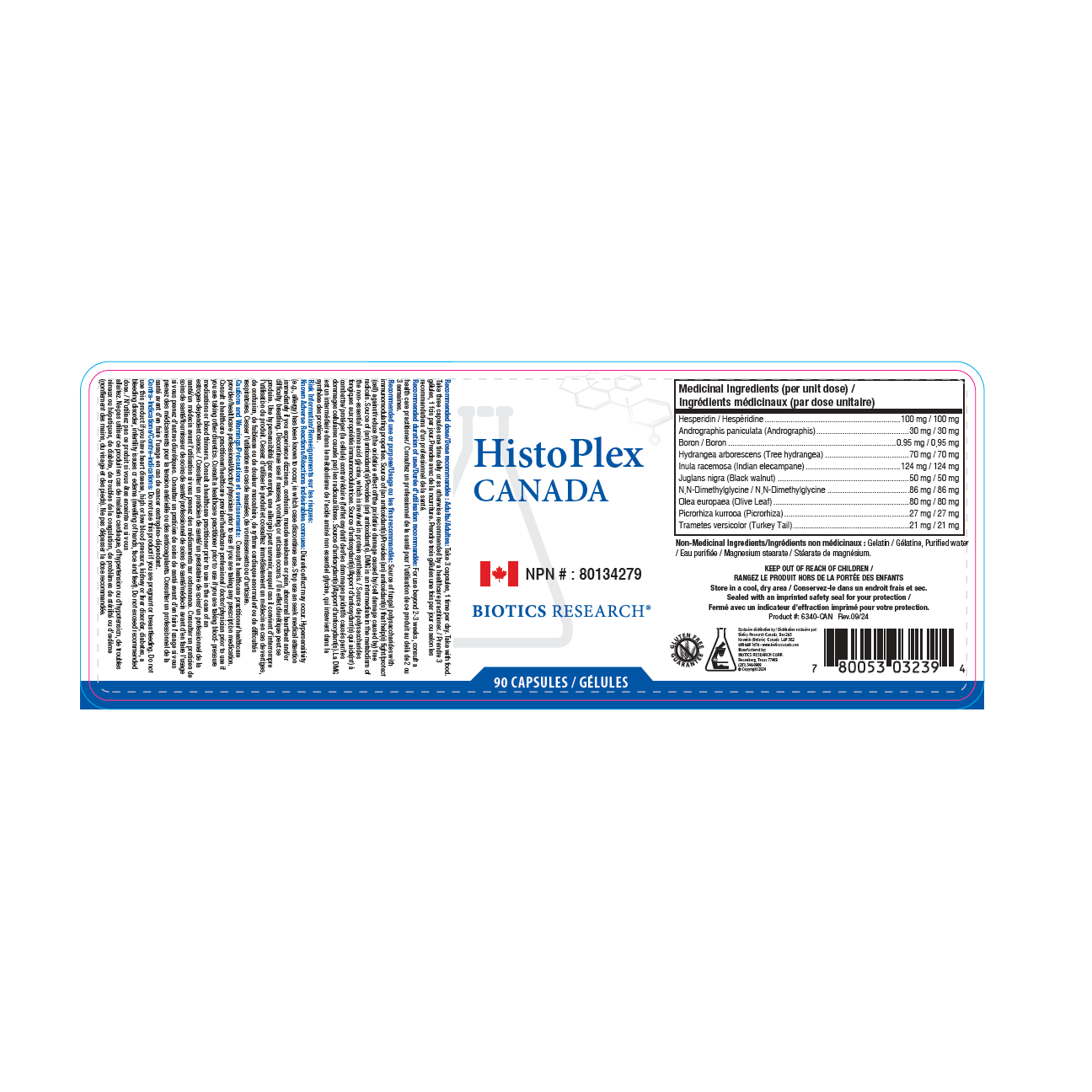 HistoPlex® | Biotics Research® | 90 Capsules