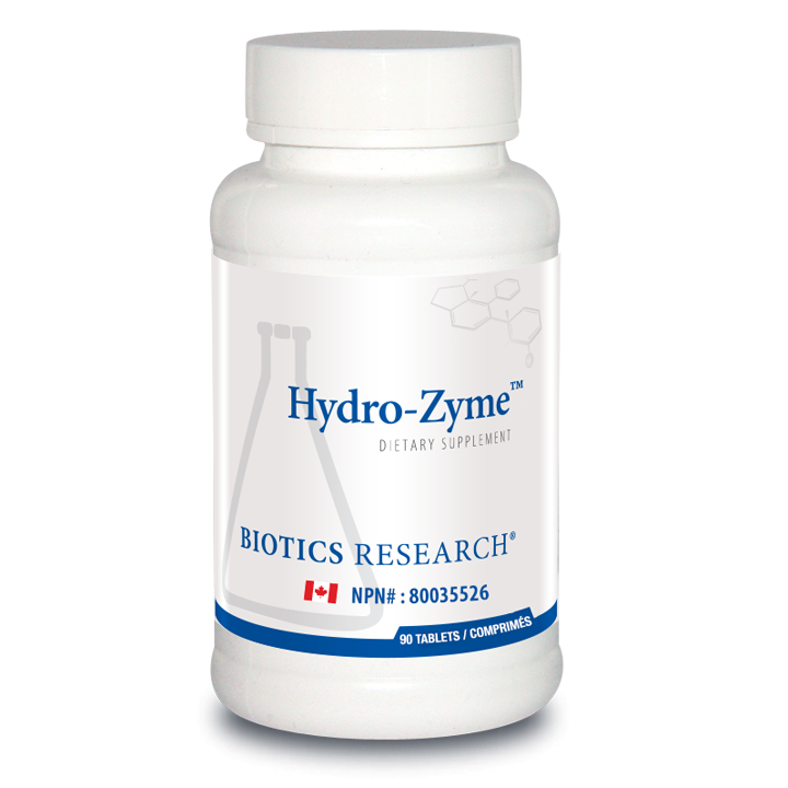 Hydro-Zyme™ by Biotics Research® – Digestive Enzyme & Stomach Acid Support | 90 or 250 Tablets