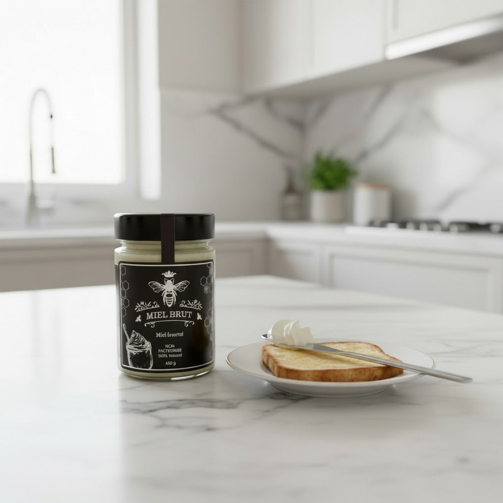 Mielbrut Whipped Honey — Creamy Raw Quebec Honey, Spreadable & Pure
