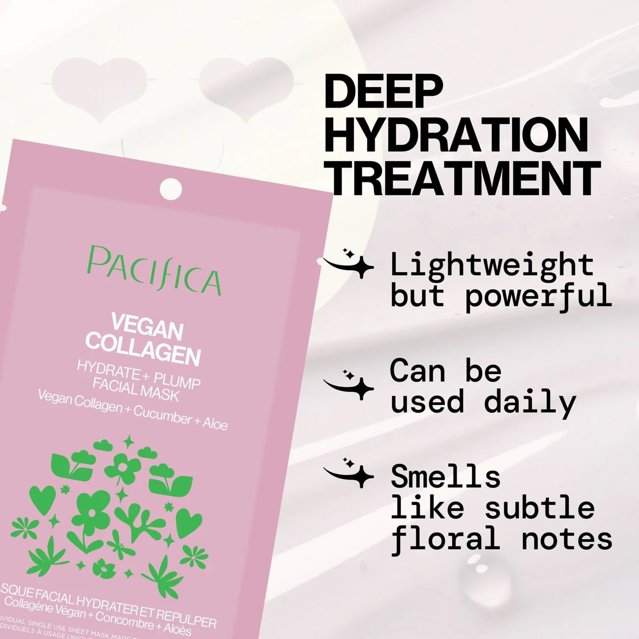 Vegan Collagen Hydrate & Plump Face Mask | Pacifica | 18 mL (0.6fl. oz)