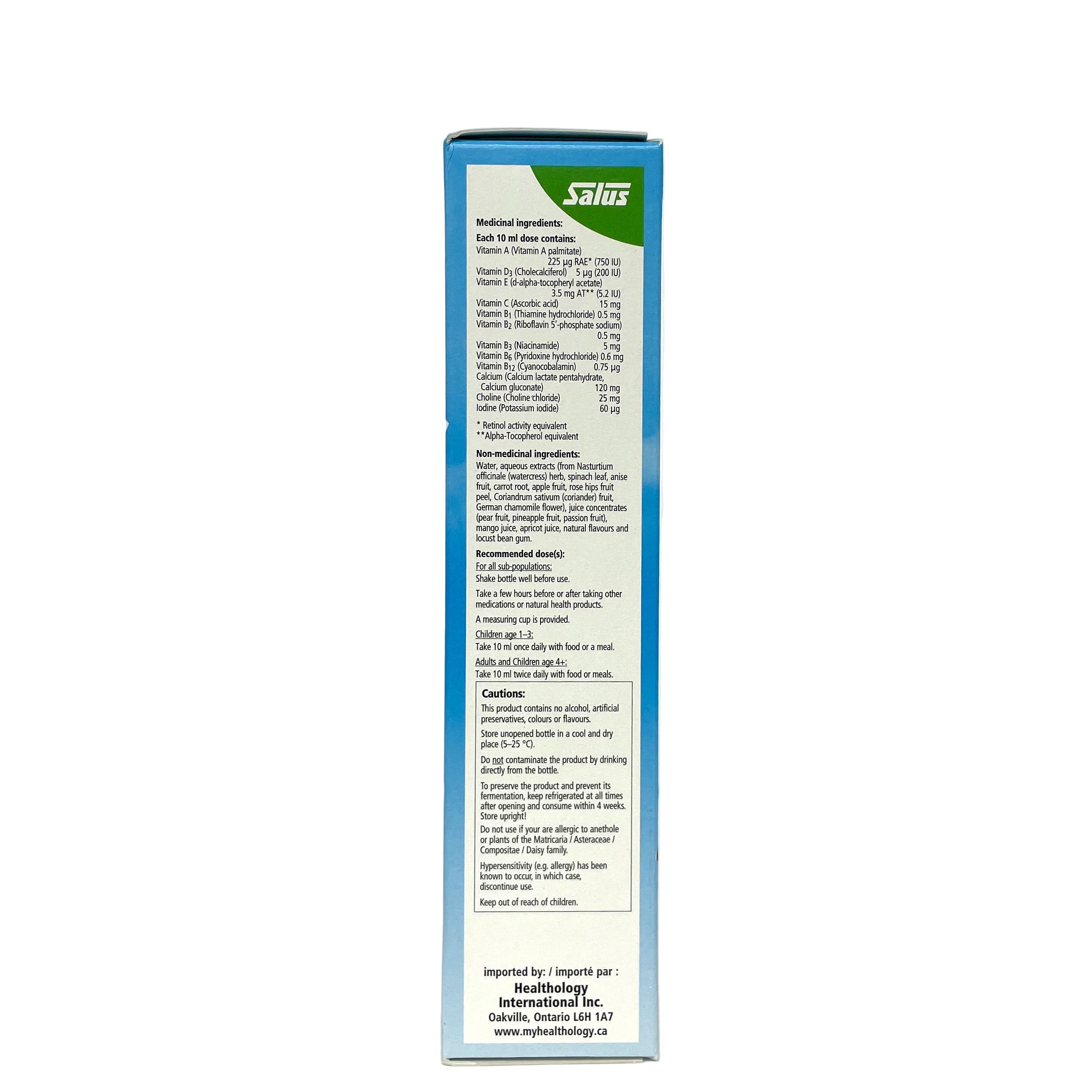 Kindervital Multivitamin | Salus | 250 mL or 500 mL