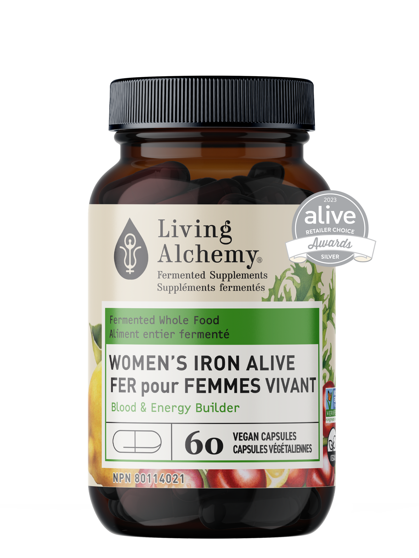 Women’s Iron Alive | Living Alchemy | 60 Vegan Capsules
