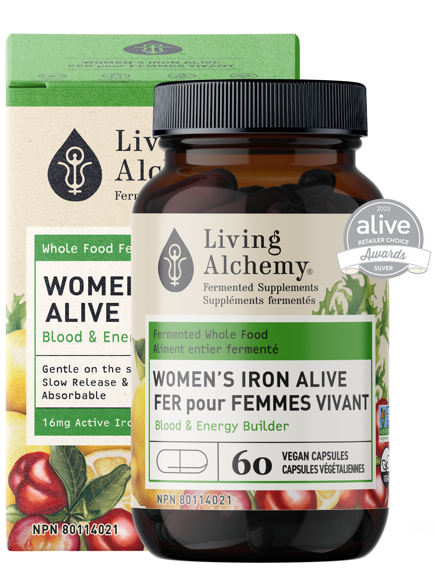 Women’s Iron Alive | Living Alchemy | 60 Vegan Capsules