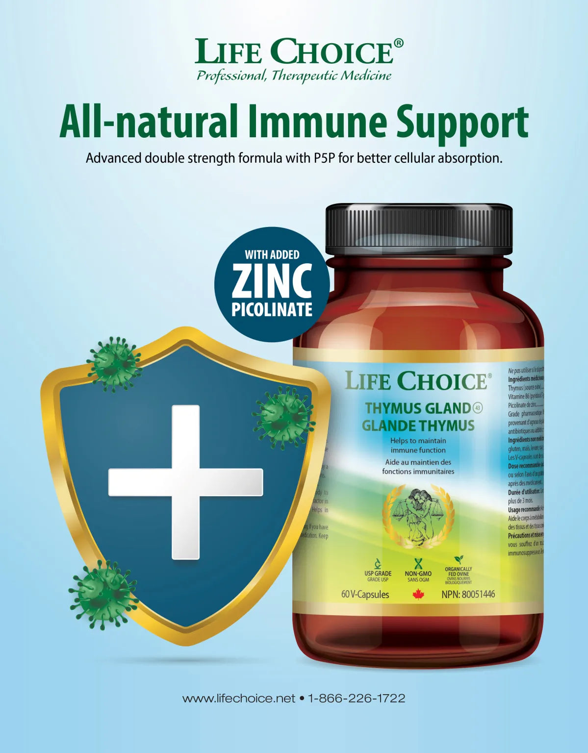 Thymus Gland | Life Choice® | 60 Vegeterian Capsules