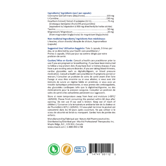 HCQ10-Cardio | Vita Aid® | 84 Capsules