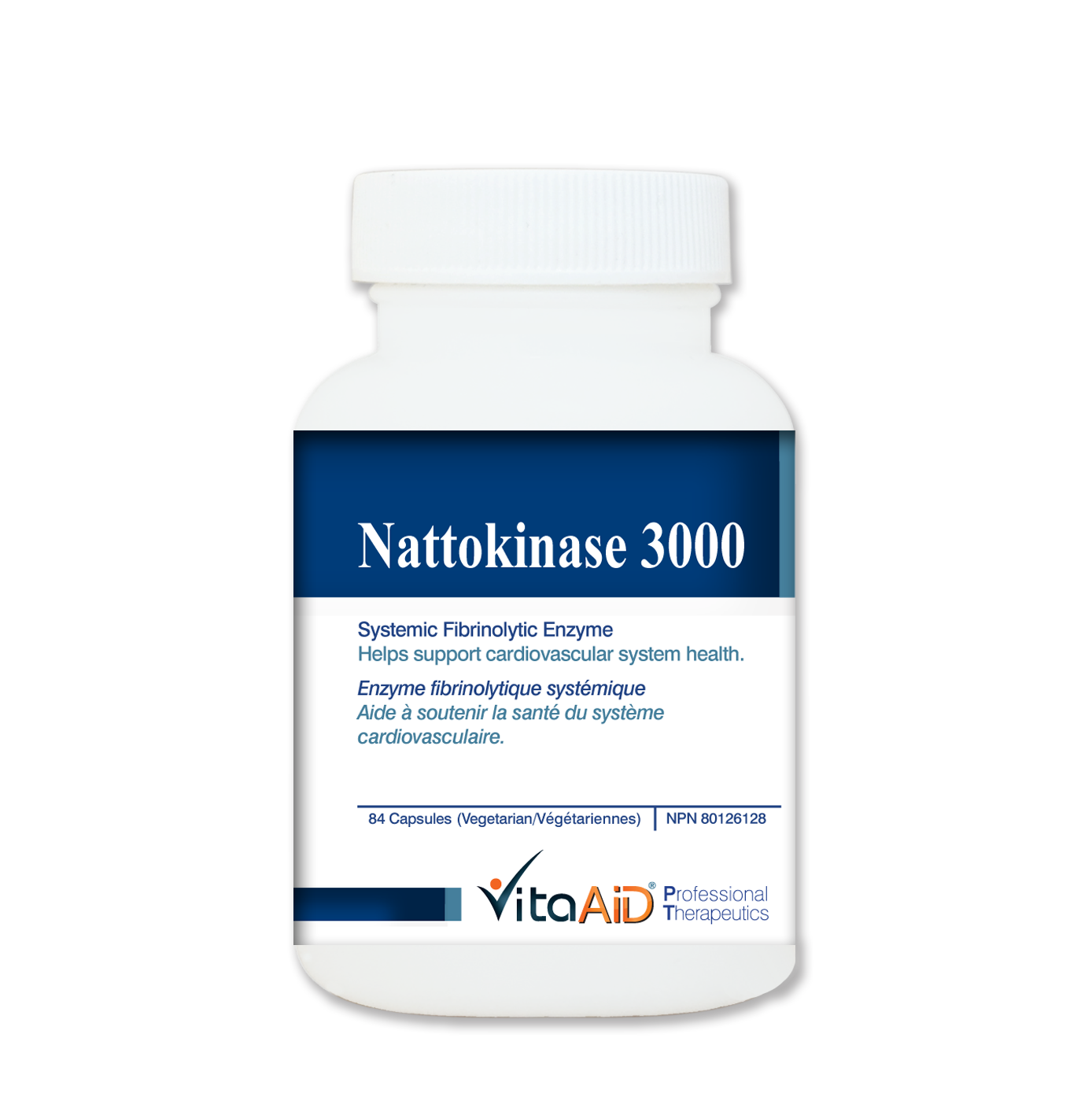 Nattokinase 3000 by Vita Aid® – Cardiovascular & Circulatory Support | 84 Vegetarian Capsules