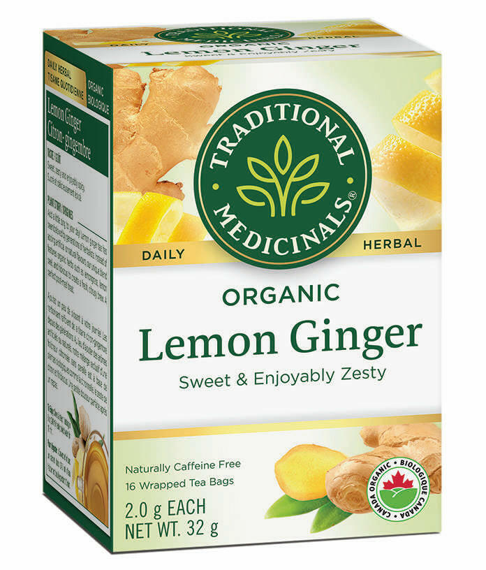 Organic Lemon Ginger Tea | Traditional Medicinals® | 16 Tea Bags