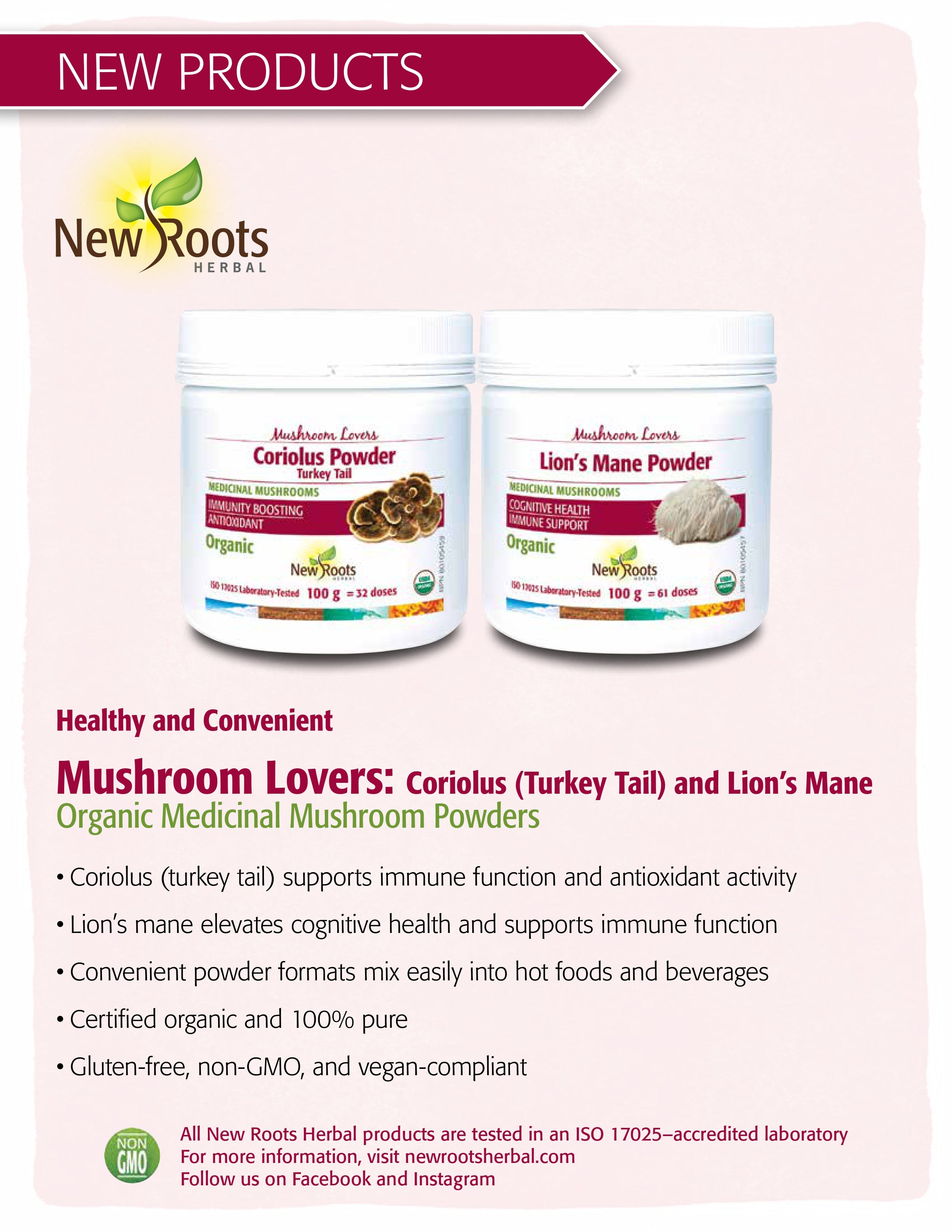 Lion's Mane Powder | New Roots HERBAL® | 100 g
