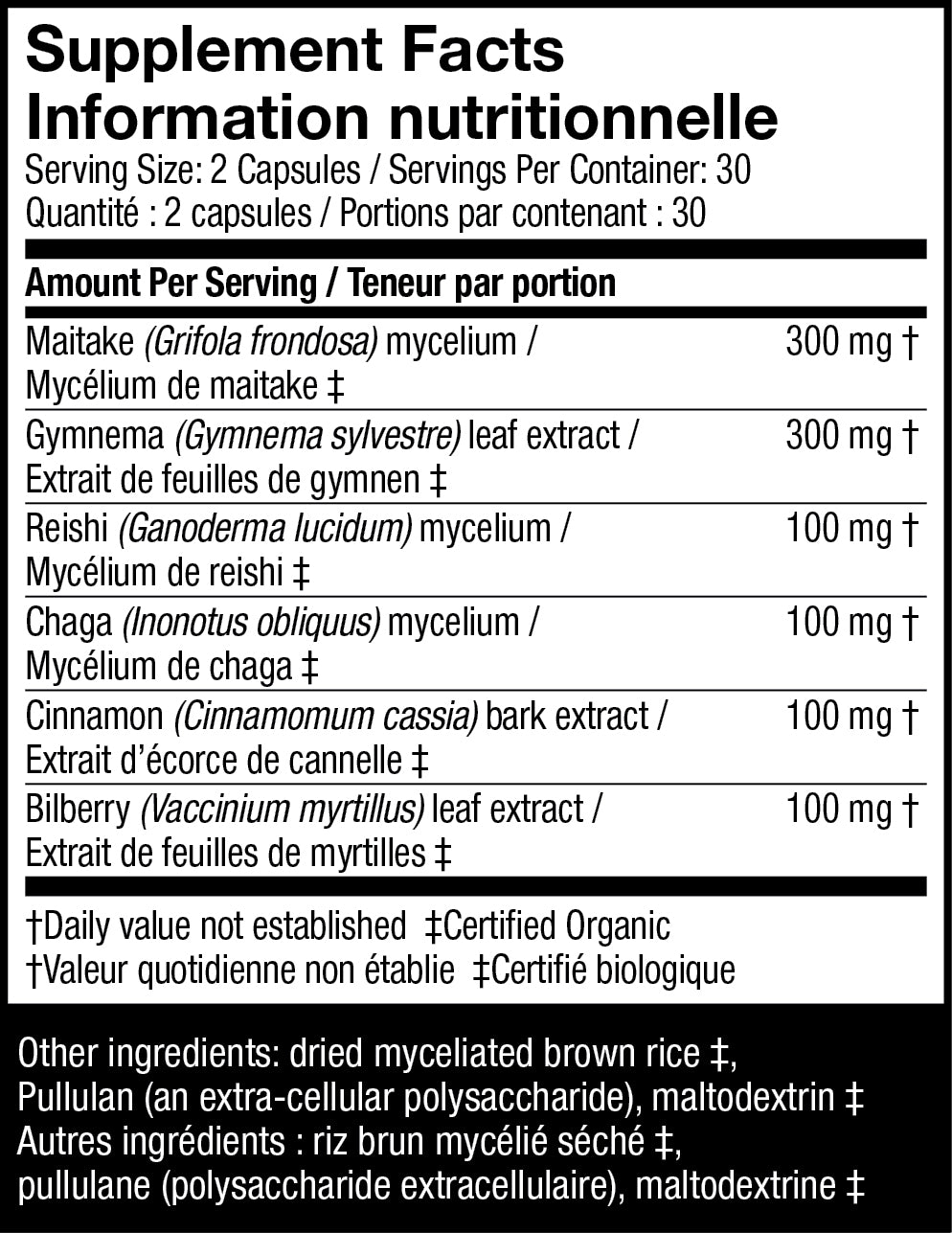 MycoBotanicals® Blood Sugar Capsules | Host Defense® Mushrooms™ | 60 Capsules