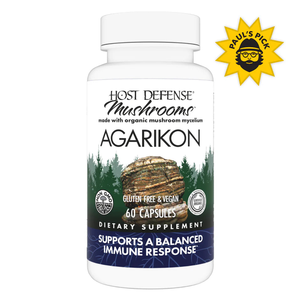 Agarikon by Host Defense® Mushrooms™ – Organic Fomitopsis officinalis Immune Support | 60 Capsules