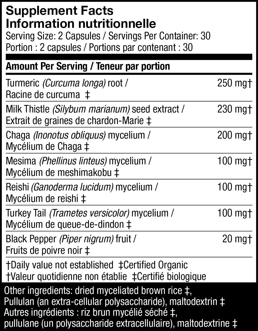MycoBotanicals® Liver Capsules | Host Defense® Mushrooms™ | 60 Capsules