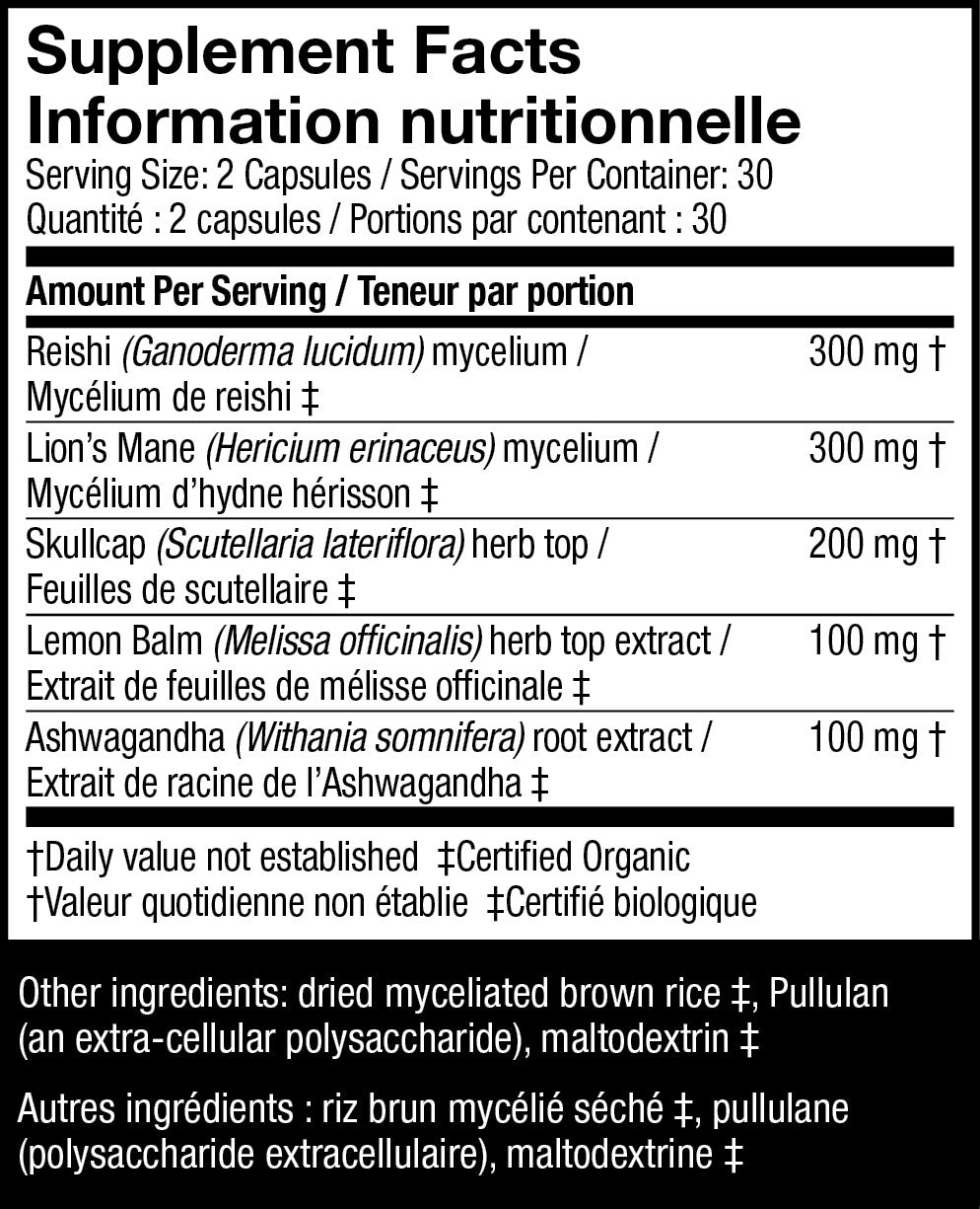 MycoBotanicals® Stress Decompress | Host Defense® Mushrooms™ | 60 Capsules