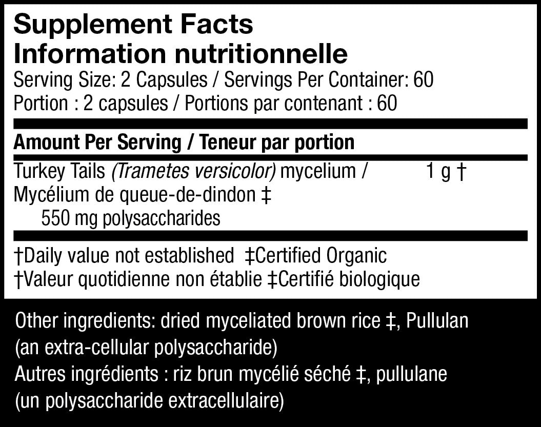 Turkey Tail Capsules by Host Defense® Mushrooms™ – Immune & Gut Support | 60 or 120 Caps
