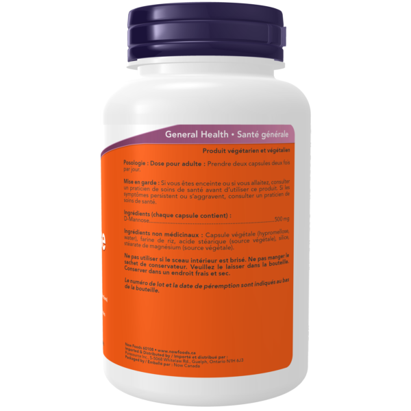 D-Mannose 500 mg | NOW® | 120 Veg Capsules